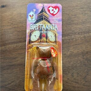 Ty Britannia the Bear - Brown Plush Toy